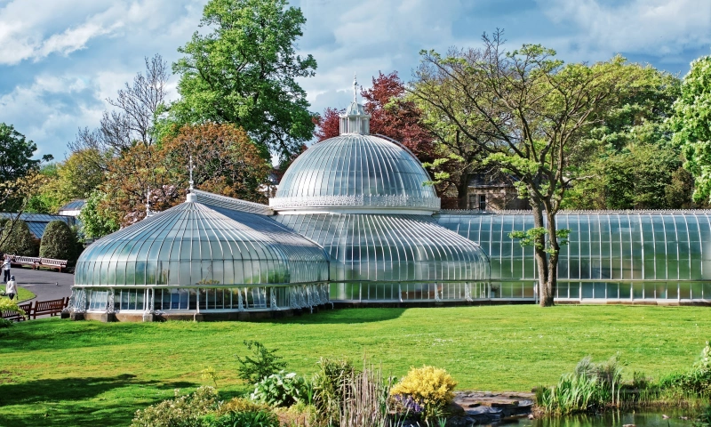 Glass house in a local Glasgow park.