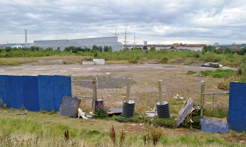 Derelict place near the new transport museum in Glasgow.