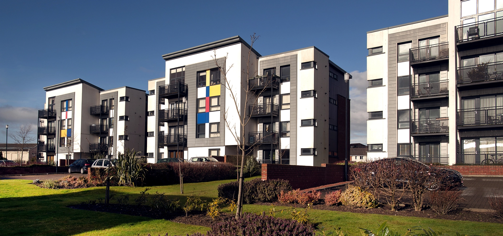 View of some flat in Ruchill, Glasgow.