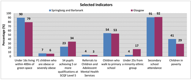 Springboig and Barlanark - Bar chart